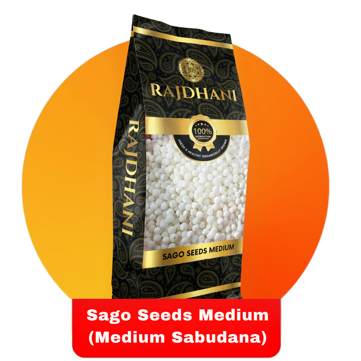 Rajdhani Sago Seeds Medium (Medium Sabudana)