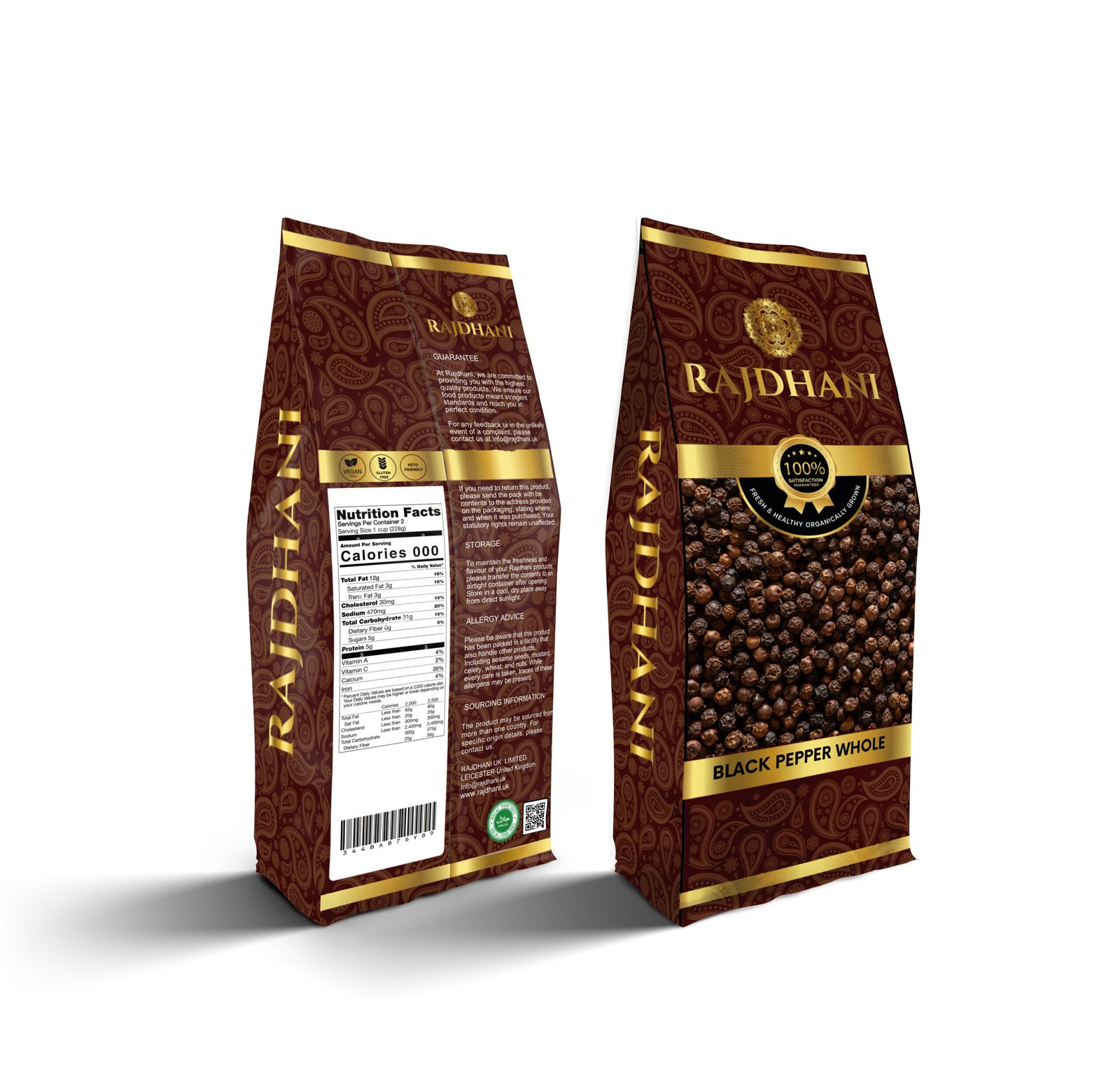 Rajdhani Black Pepper Whole (Kali Mirch Sabut) - Image 2