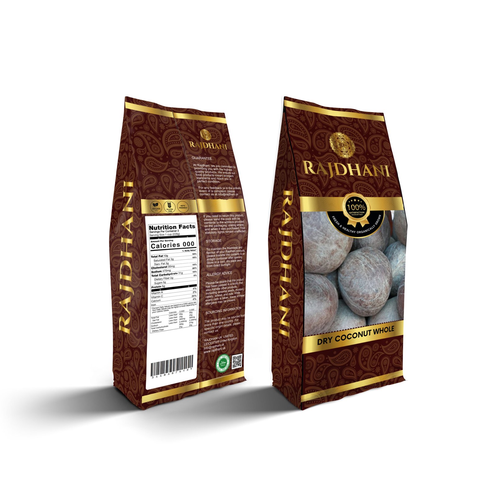 Rajdhani Dry Coconut Whole (Sukha Nariyal) - Image 2