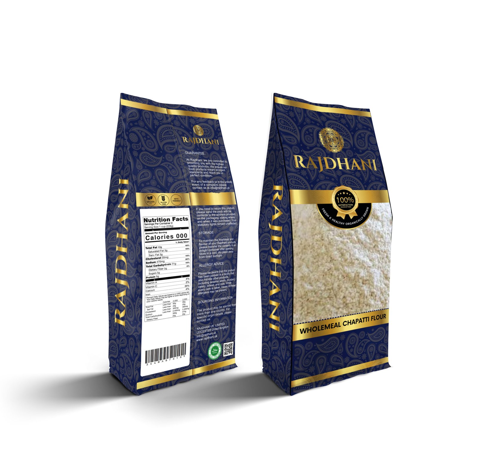 Rajdhani Wholemeal Chapati Flour (Sampoorna Gehun Atta) - Image 2